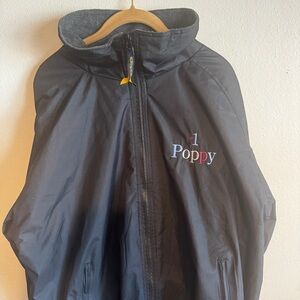 15 North Gear Black Men’s Zip Up Jacket “ #1 Poppy” fleece lined size XL